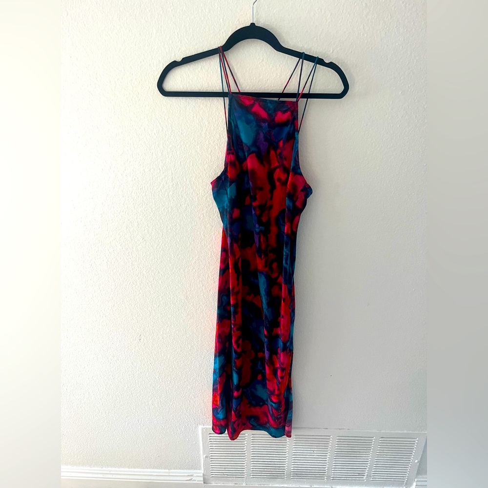 Silence + Noise Colorful Midi Dress